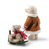 Mama Teddy bear with child on Holly Express (16 cm) - Steiff Hong Kong