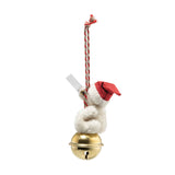Teddy bear ornament on bell (10 cm) - Steiff Hong Kong