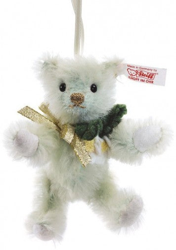 Christmas Rose Ornament Teddy Bear (10 cm)
