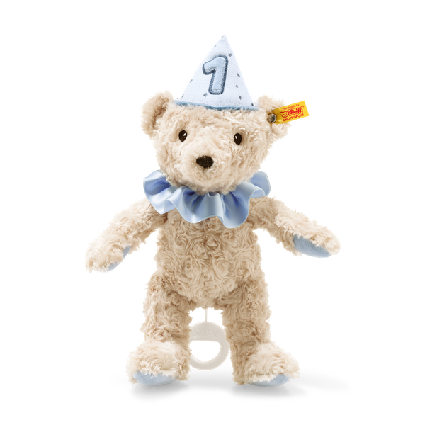 First Birthday Boy Teddy Bear with Musical Box (26 cm) - Steiff Hong Kong